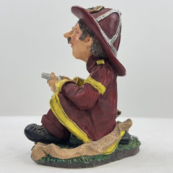 Doug Harris "All Fired Up" Russ Berrie Firefighter Figurine #13181 Sculpture 5" - Picture 4 of 10